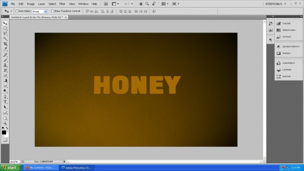 Creation of honey: Step 2